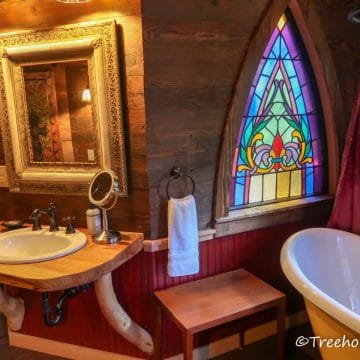 Escape to a Fairytale in the Air at the Chapelle Treehouse - Tiny Houses