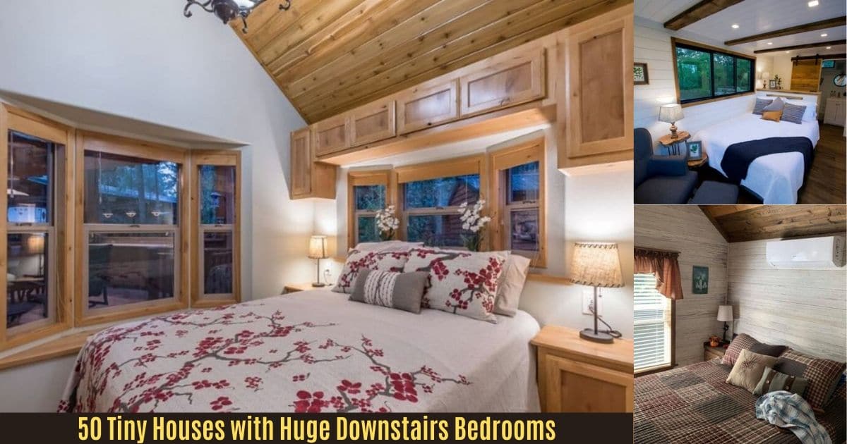 50 Tiny Houses With Huge Downstairs Bedrooms