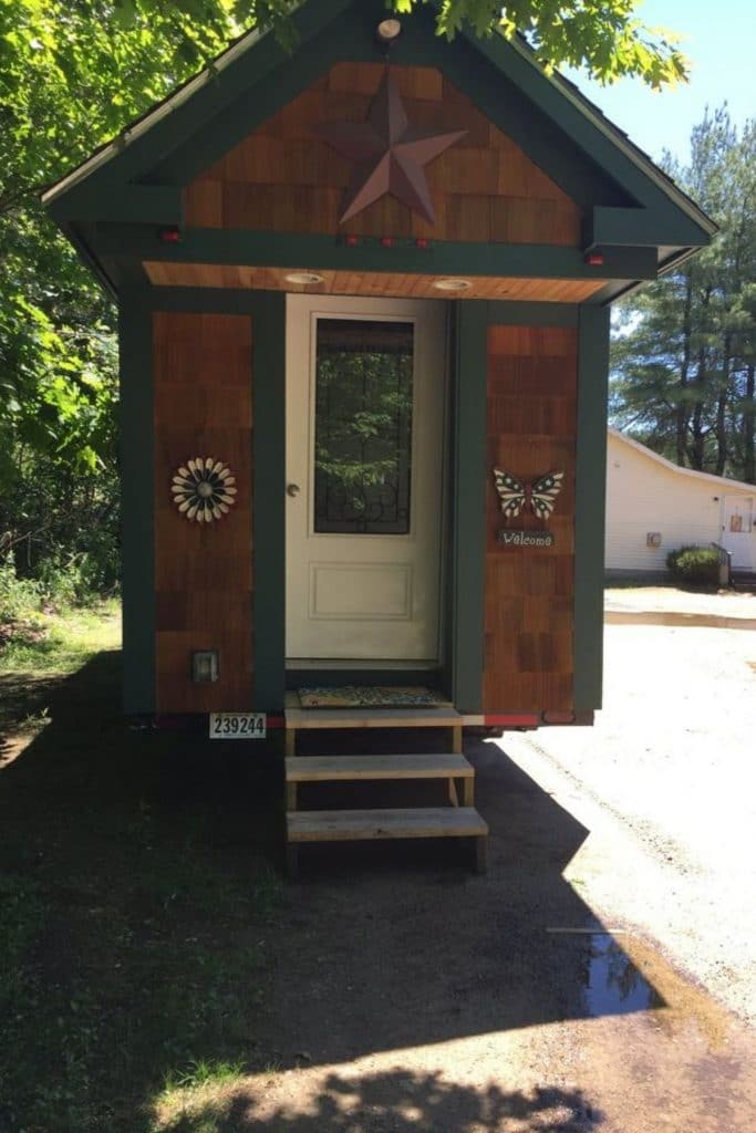 24' Cedar Tiny Home on Wheels Has Tons of Amenities You'll Love