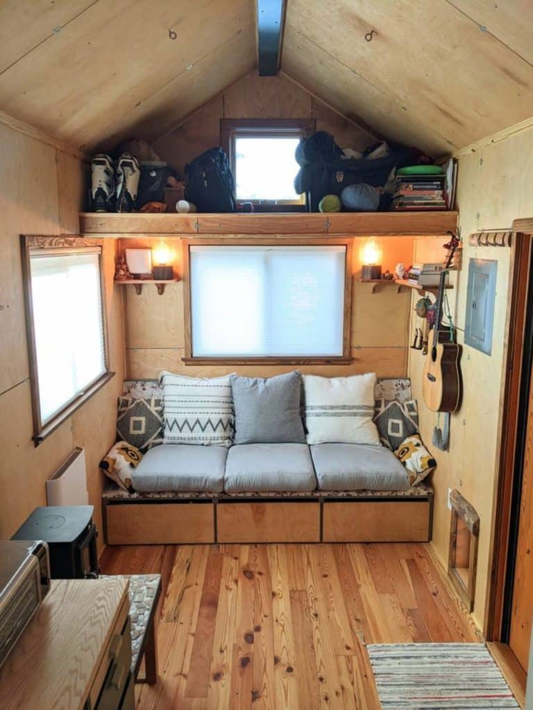 24’ One Bedroom Tiny House is Big On Storage Space