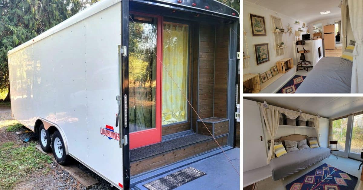FB Img Of 20 Micro Tiny House Is An Ultra Affordable Trailer Conversion 