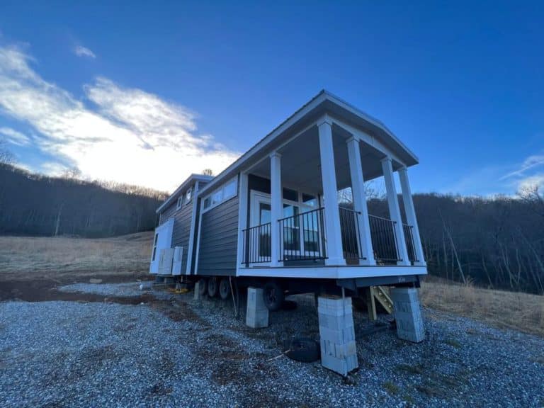40 Park Model Tiny Home Goes Balls To The Walls With Features And Furnishings  20 768x576 